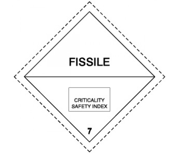 Class 7 - Criticality Safety Index Label