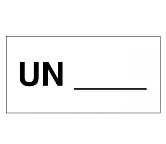 Etiket til UN-nummer