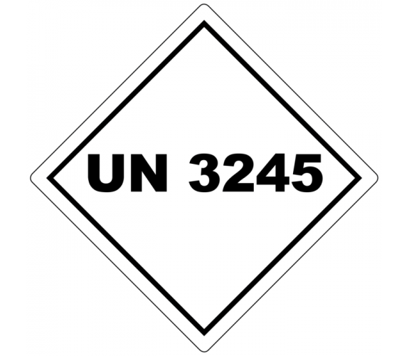 UN 3245 label